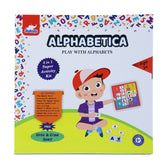 Skaleups Alphabetica 4-in-1 Educational Activity Kit, Alphabet Learning Set with Puzzle Cards and Write & Erase Board, Ages 3+