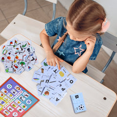 Skaleups Alphabetica 4-in-1 Educational Activity Kit, Alphabet Learning Set with Puzzle Cards and Write & Erase Board, Ages 3+